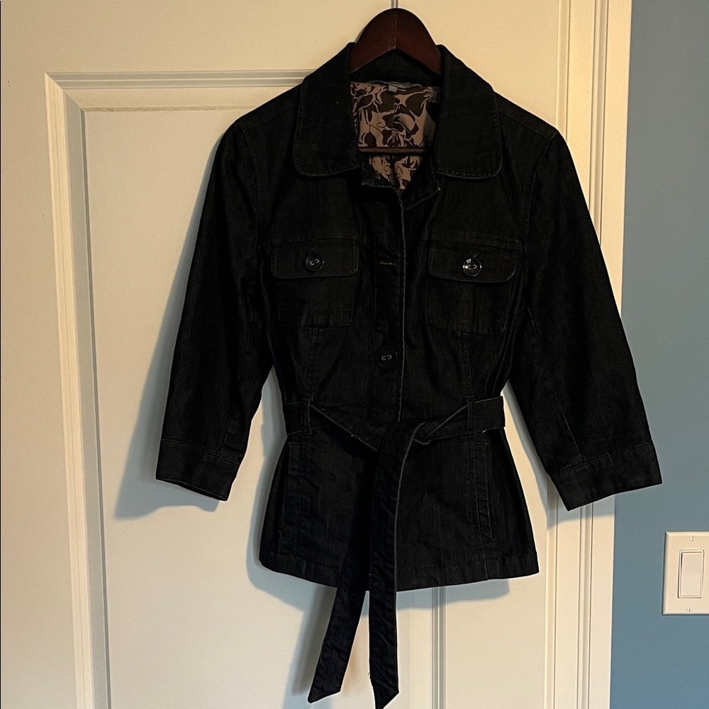 RW&CO. Dark denim Women's Coat with Belt